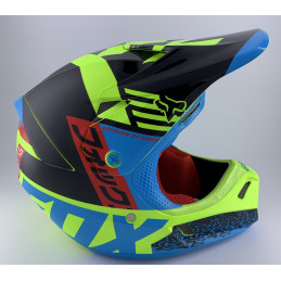 Casque FOX V3 DIVIZION BLUE...